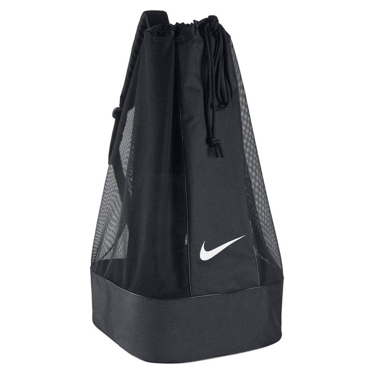 Nike Club Team Football Ball Bag Black/White Holds Up to 16 Balls Adjustable Shoulder Strap