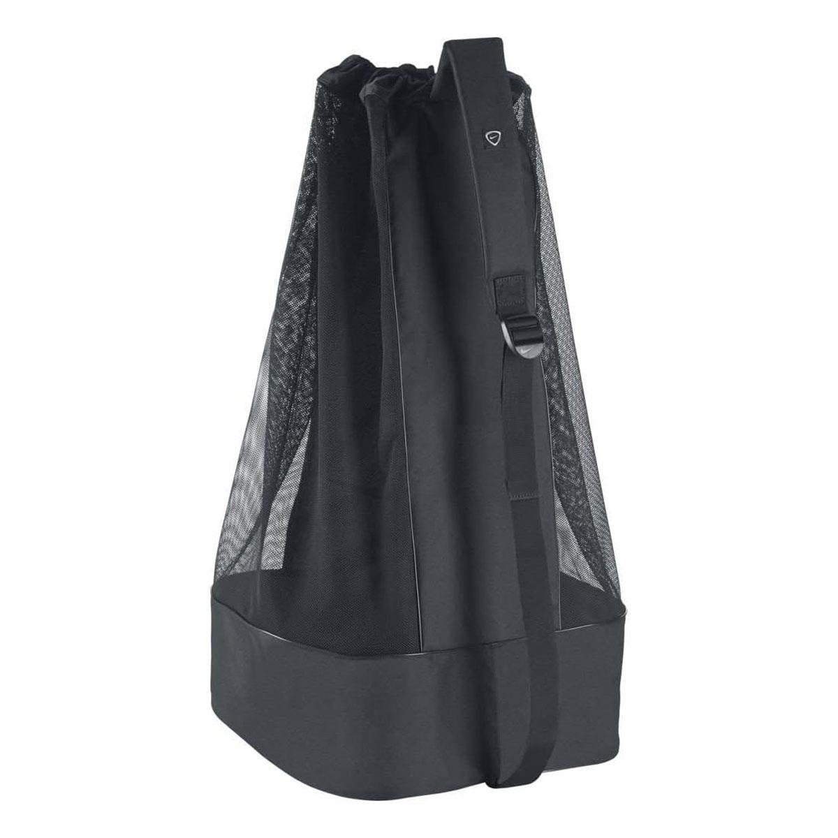 Nike Club Team Football Ball Bag Black/White Holds Up to 16 Balls Adjustable Shoulder Strap - Image 3