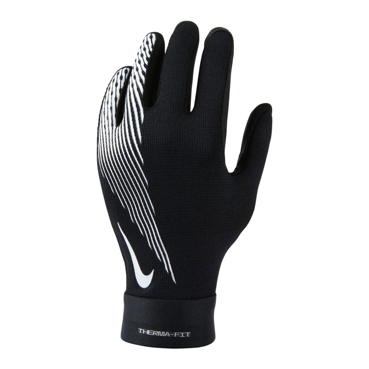 Nike Academy Therma-FIT Gloves Youth Small Black/White Winter Sports Gloves - Image 3