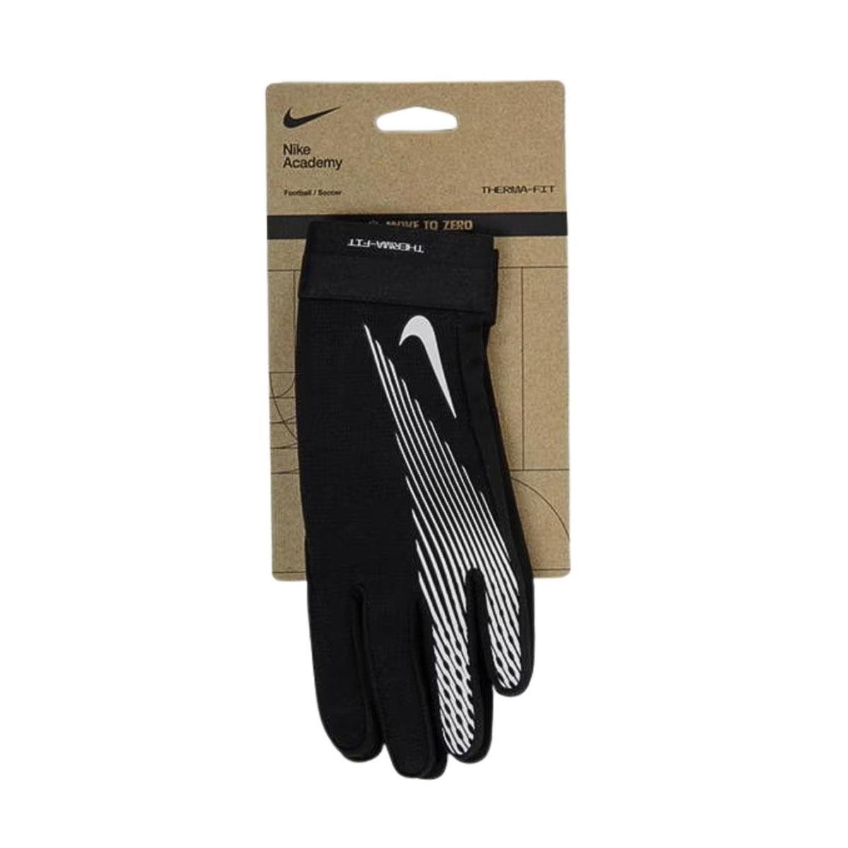 Nike Academy Therma-FIT Gloves Youth Small Black/White Winter Sports Gloves - Image 5
