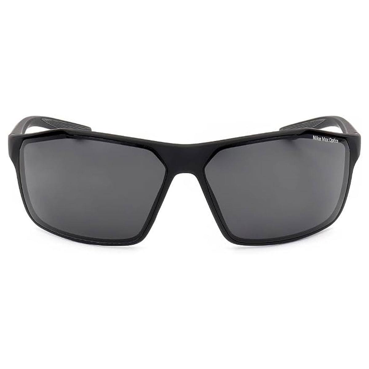 Nike Windstorm Performance Sunglasses Matte Black Cool Grey Dark Grey Rectangular Wrap Around UV Protection One Size - Image 2