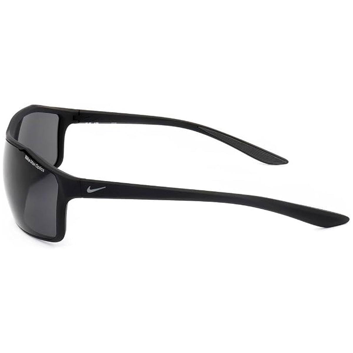 Nike Windstorm Performance Sunglasses Matte Black Cool Grey Dark Grey Rectangular Wrap Around UV Protection One Size - Image 3