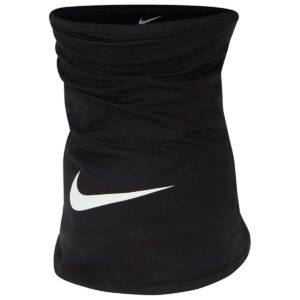 Nike Dri-FIT Winter Warrior Neck Warmer Black White Stretch Sweat-Wicking Scarf 88% Polyester 12% Elastane Unisex