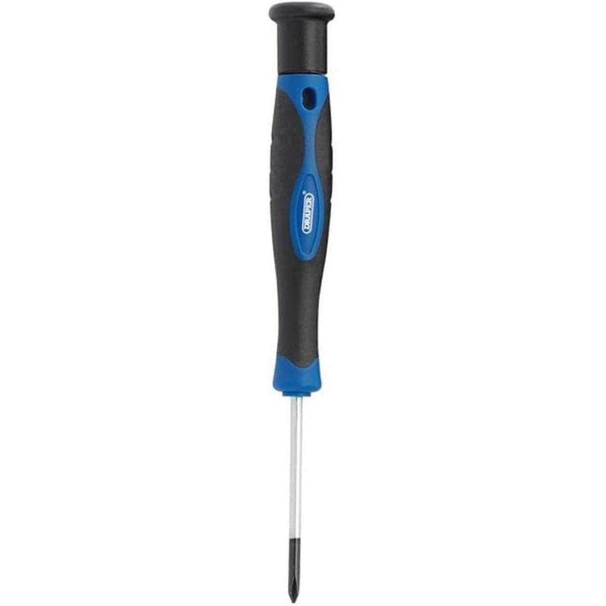 Draper Precision Screwdriver Set 12 Piece Chrome Vanadium Steel Soft Grip Phillips & TX-STAR Blue - Image 3