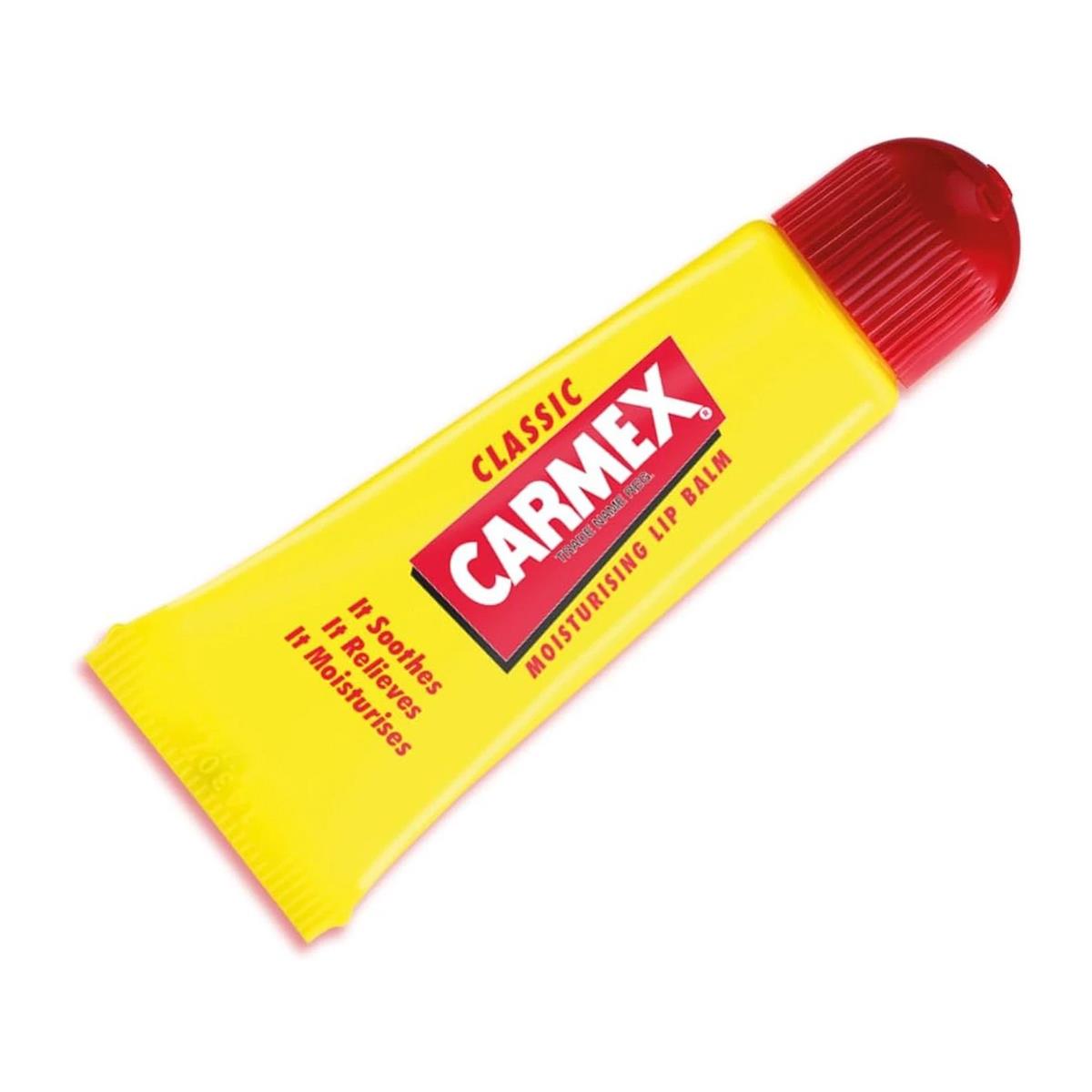 Carmex Classic Lip Balm Tube 10g Moisturising Dry Chapped Lip Care Clear