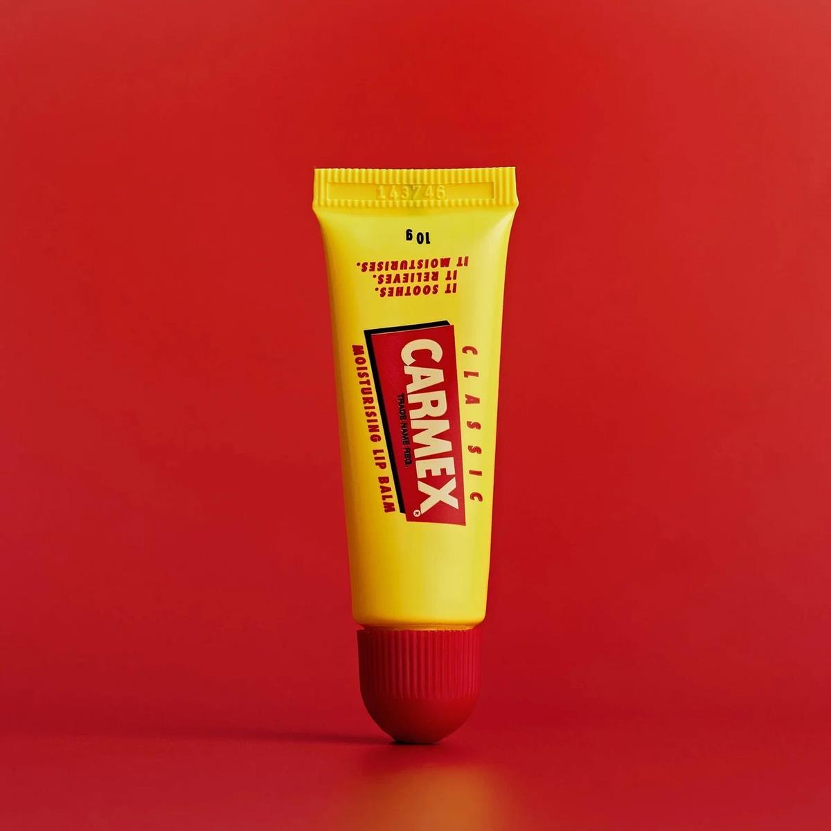 Carmex Classic Lip Balm Tube 10g Moisturising Dry Chapped Lip Care Clear - Image 7