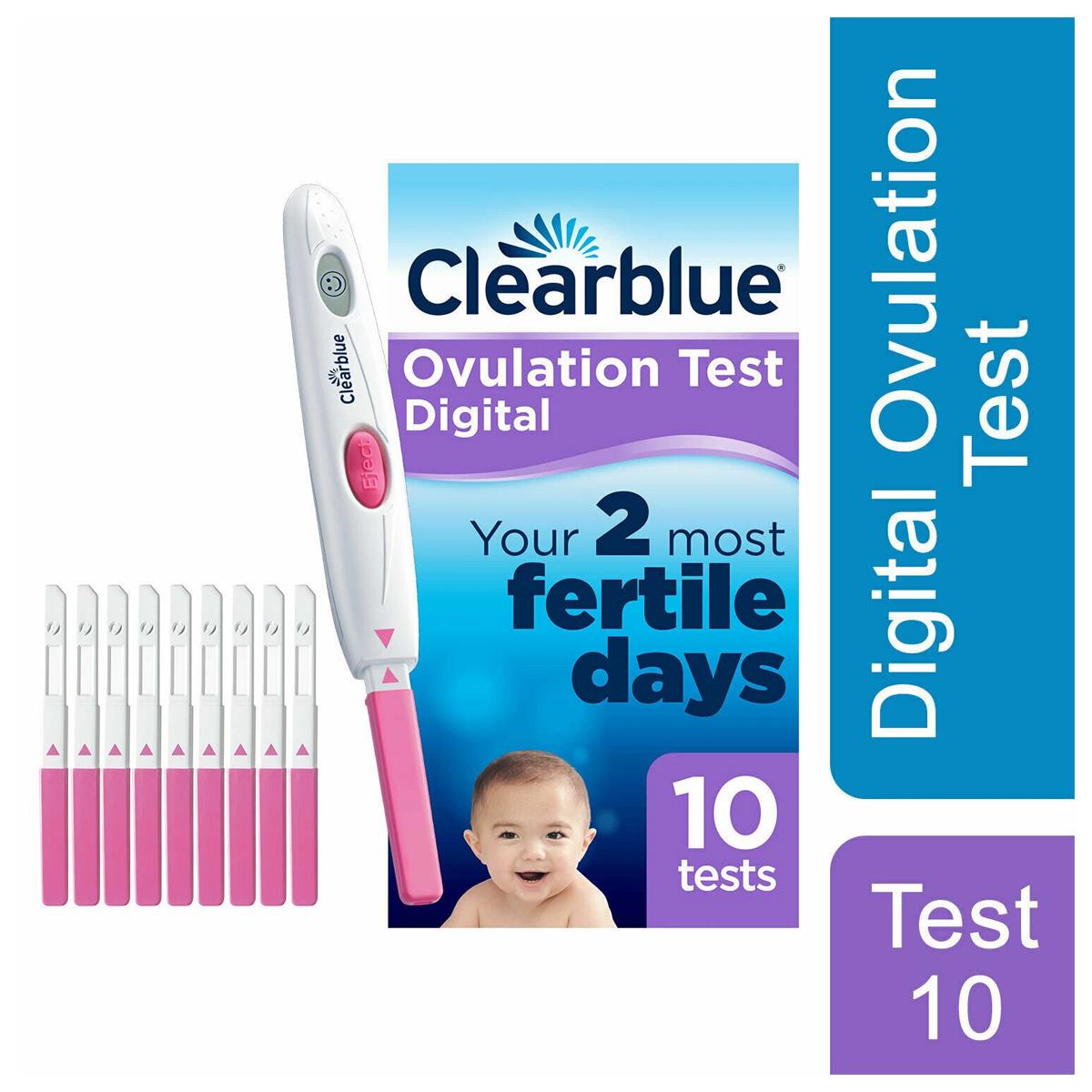 Clearblue Digital Ovulation Test Kit 10 Tests LH Surge Fertility Predictor With Digital Holder - Image 3