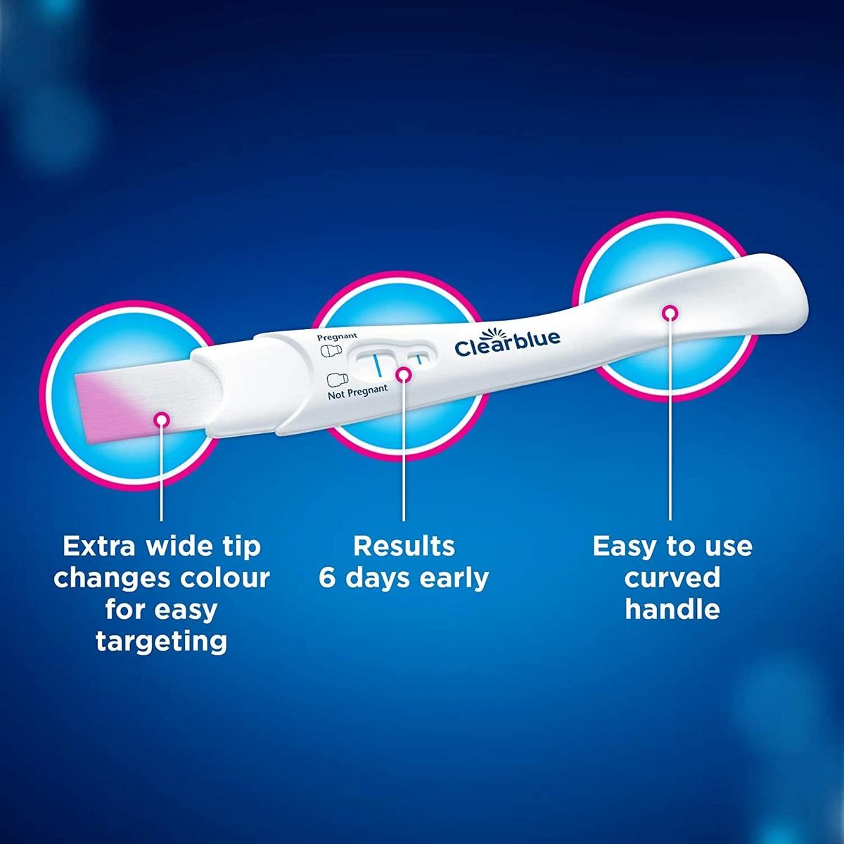Clearblue Early Pregnancy Test Kit 2 Tests 6 Days Early Detection Urine Test - Image 2