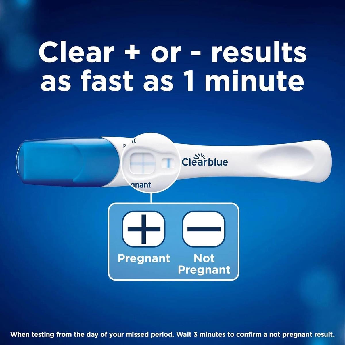 Clearblue Rapid Detection Pregnancy Test Kit 1 Minute Results Urine Test - 2 Tests - Image 2