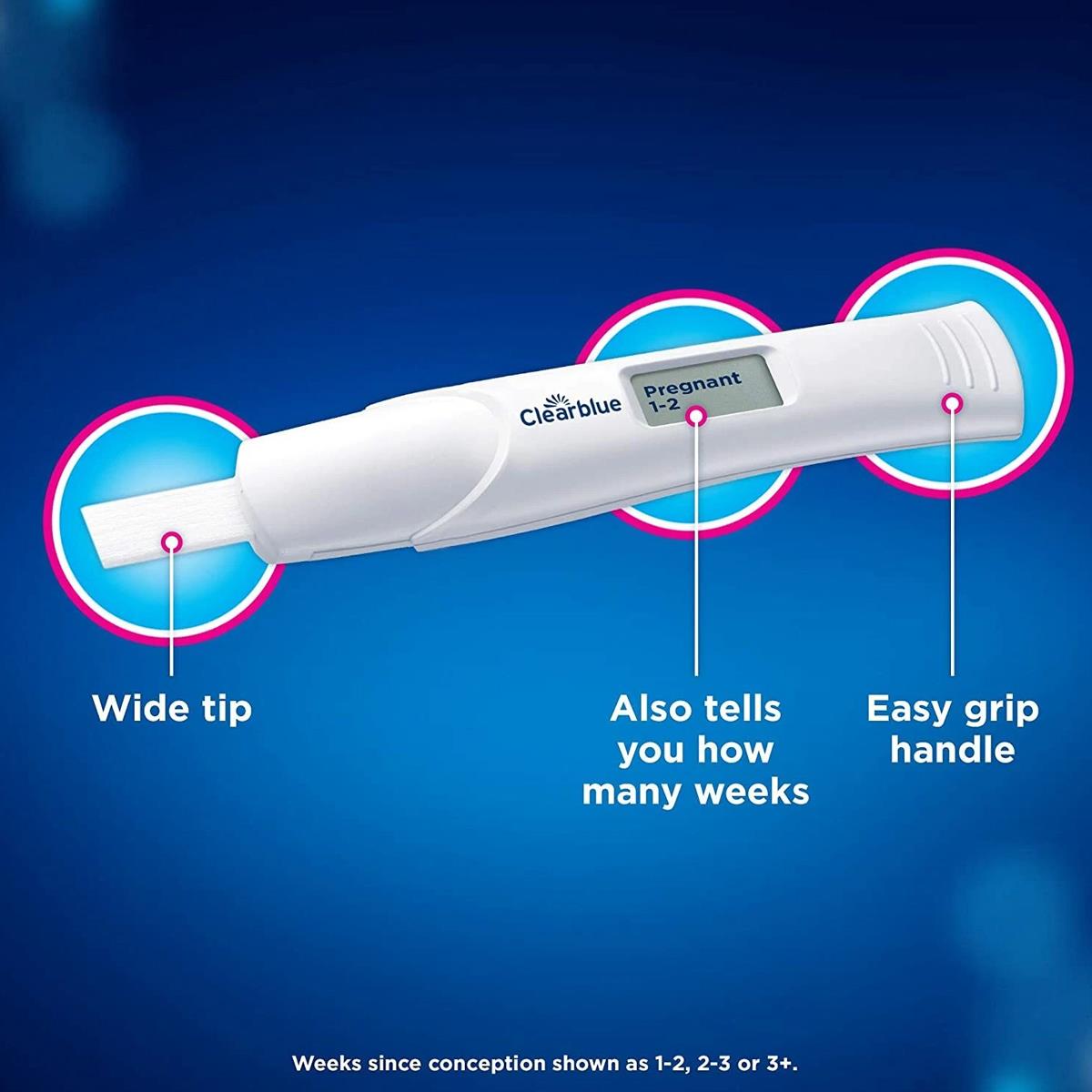 Clearblue Digital Pregnancy Test With Weeks Indicator Over 99% Accurate - 1 Test - Image 4