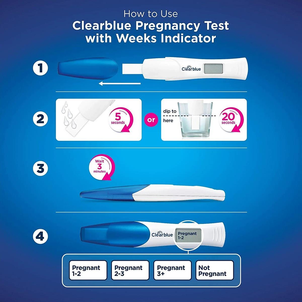 Clearblue Digital Pregnancy Test With Weeks Indicator Over 99% Accurate - 1 Test - Image 7
