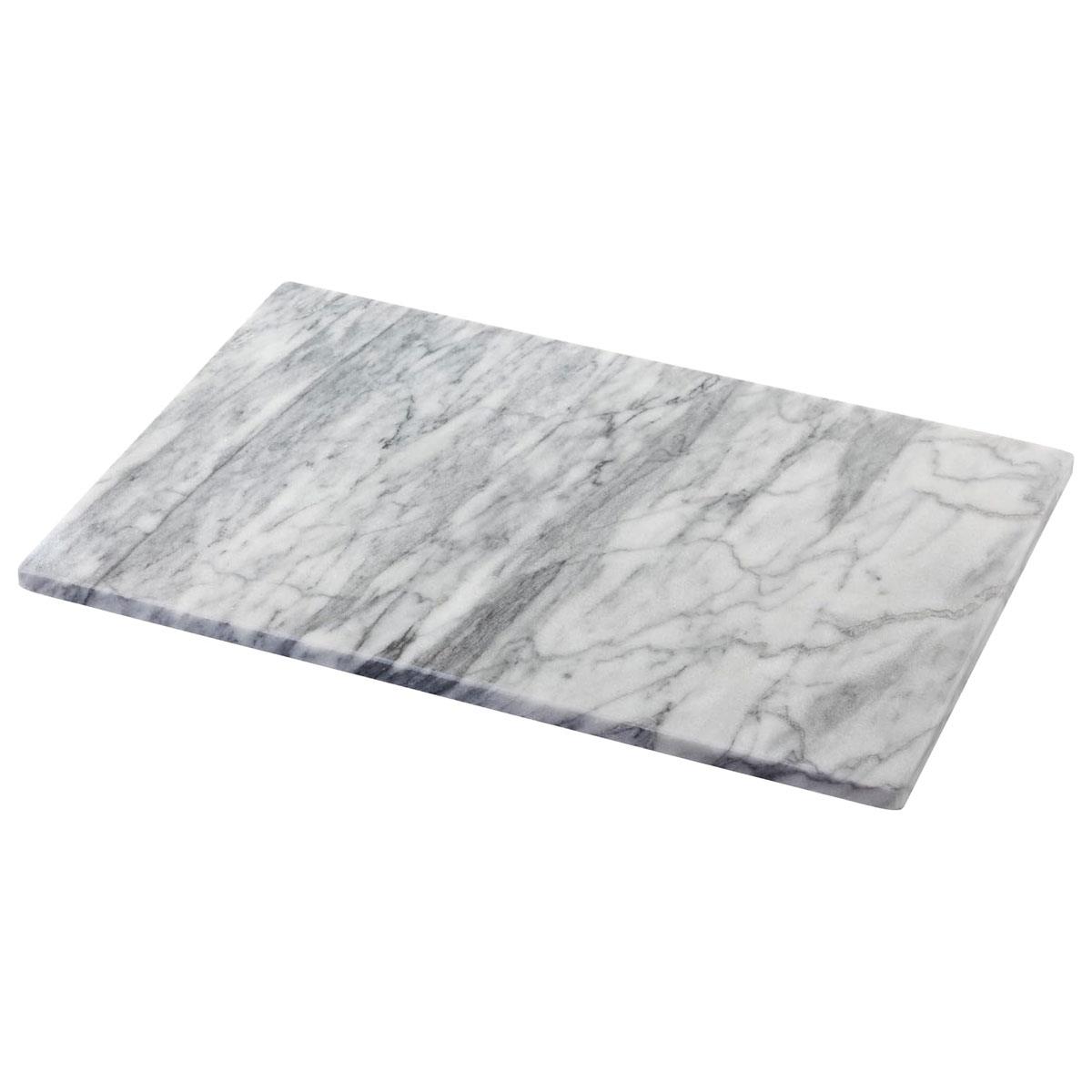 Judge Marble Oblong Serving Platter 46 x 30cm Natural Stone Rectangular Serving Board White