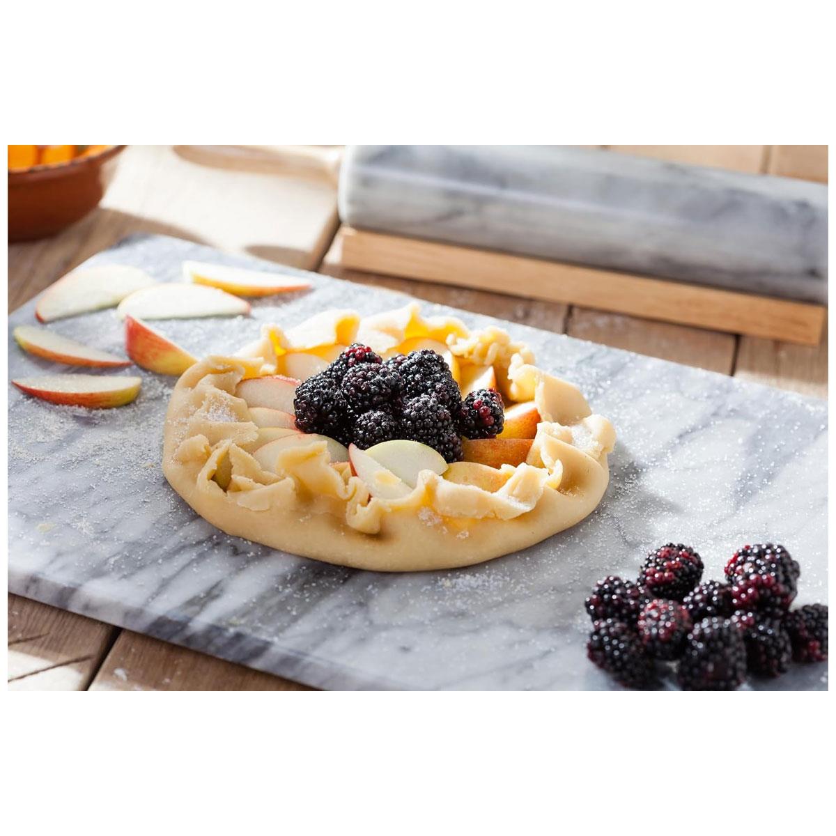 Judge Marble Oblong Serving Platter 46 x 30cm Natural Stone Rectangular Serving Board White - Image 4