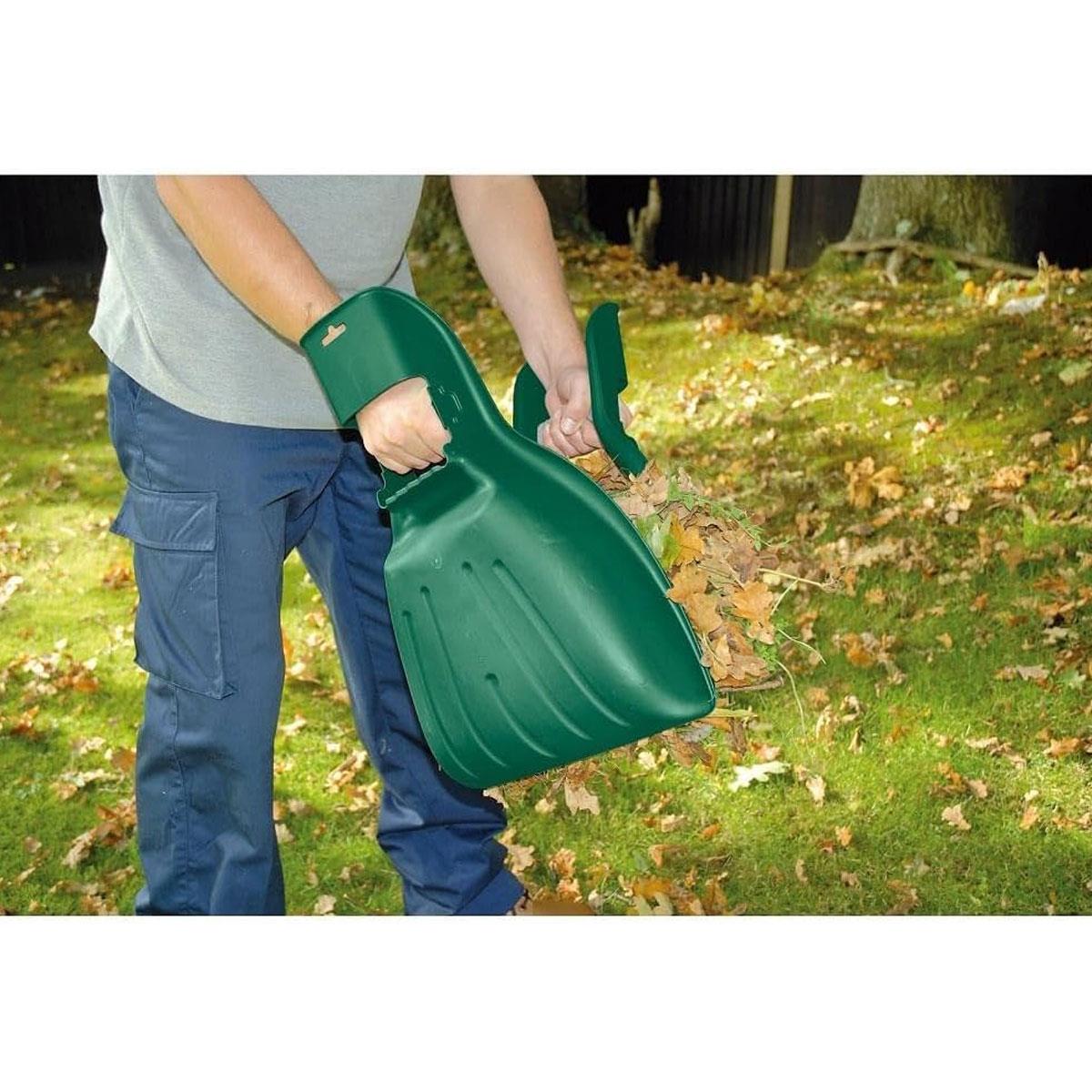 Draper Heavy-Duty Leaf Collectors Pair Polypropylene Green - Image 3