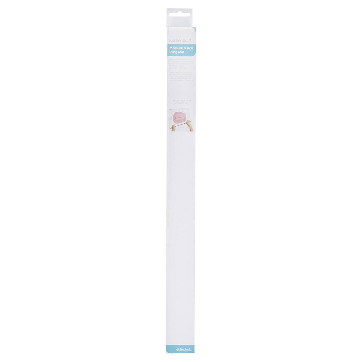 KitchenCraft Sweetly Does It Fondant Icing Rolling Mat with Measuring Guide 50 x 50cm Non-Stick Plastic White - Image 4