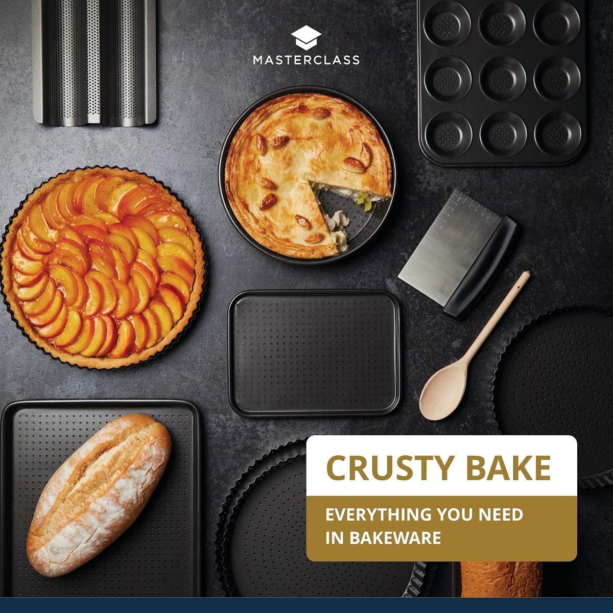 MasterClass Crusty Bake Perforated Non-Stick Loaf Tin 2lb Carbon Steel 21 x 11 x 7cm Grey - Image 8
