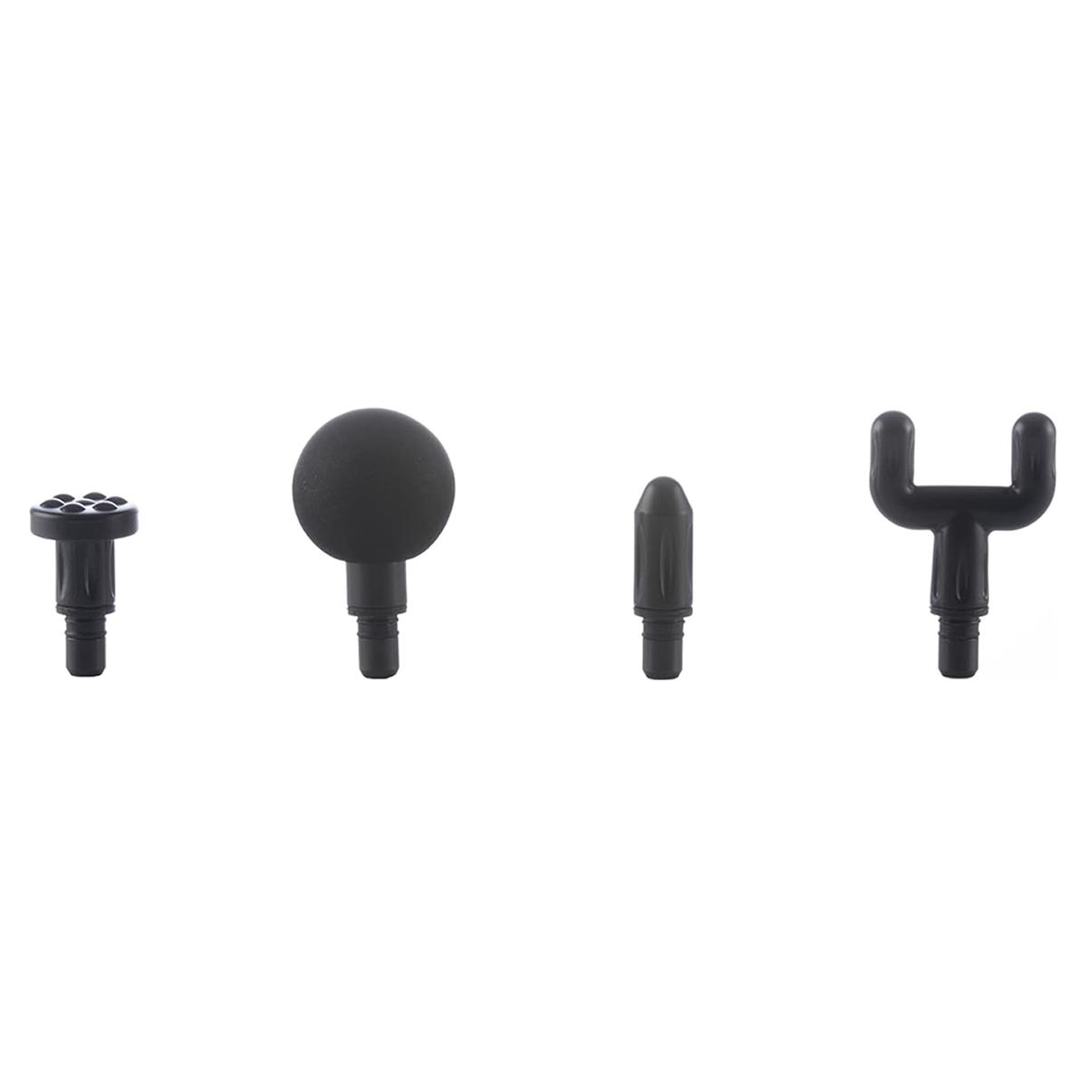 Daewoo Mini Massage Gun Percussion Deep Tissue Massager 1500mAh 4 Heads LED Touch Control Black - Image 2