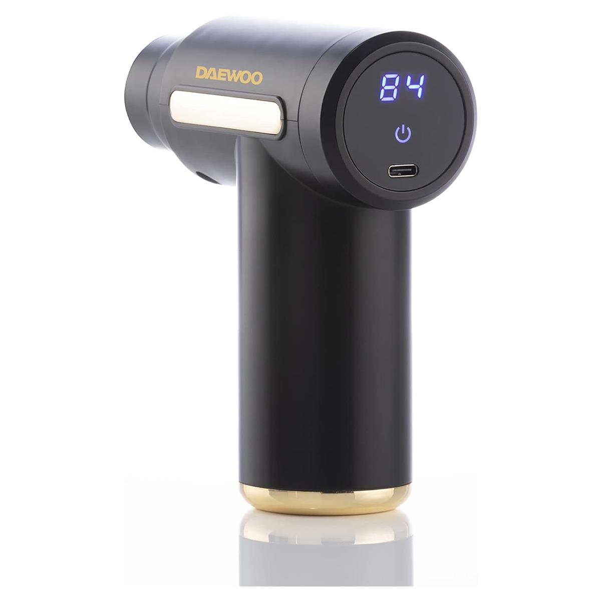 Daewoo Mini Massage Gun Percussion Deep Tissue Massager 1500mAh 4 Heads LED Touch Control Black - Image 4