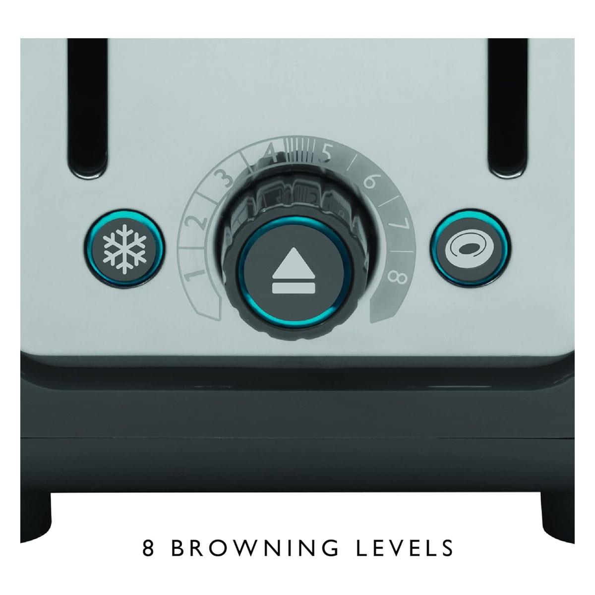 Dualit Architect 2 Slice Toaster Stainless Steel Extra-Wide Slots Ideal Toast Technology Peek & Pop Grey - Image 11