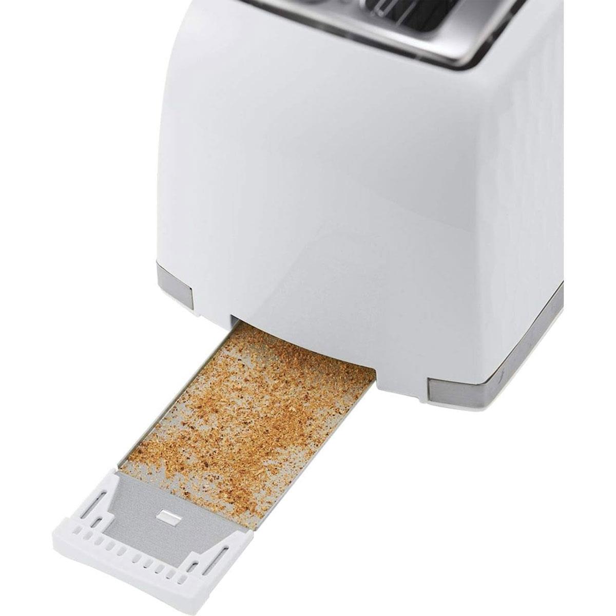 Russell Hobbs Honeycomb 2 Slice Toaster White 850W Extra Wide Slots High Lift 6 Browning Levels - Image 5