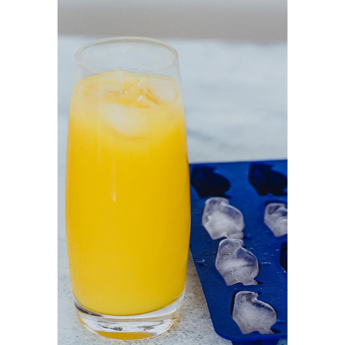 BarCraft Penguin Ice Cube Tray Flexible Silicone Mould 12 Penguin-Shaped Cubes Blue 26 x 12 cm - Image 5