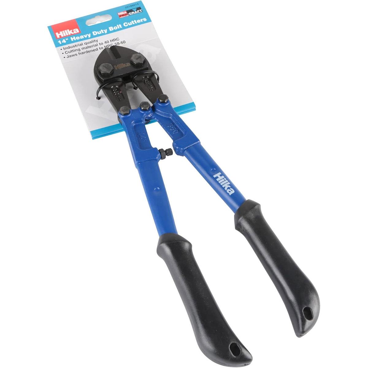 Hilka Heavy Duty Bolt Cutters Pro Craft 14-Inch (360mm) Hardened HRC 58-60 Jaws Rubber Grip - Image 2
