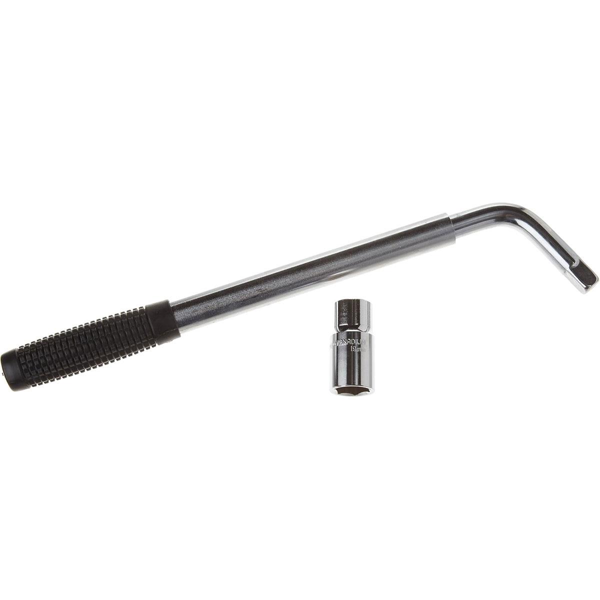 Hilka RAC Telescopic Wheel Nut Wrench 17mm & 19mm 1/2in Drive 370-550mm Carbon Steel Wheel Brace