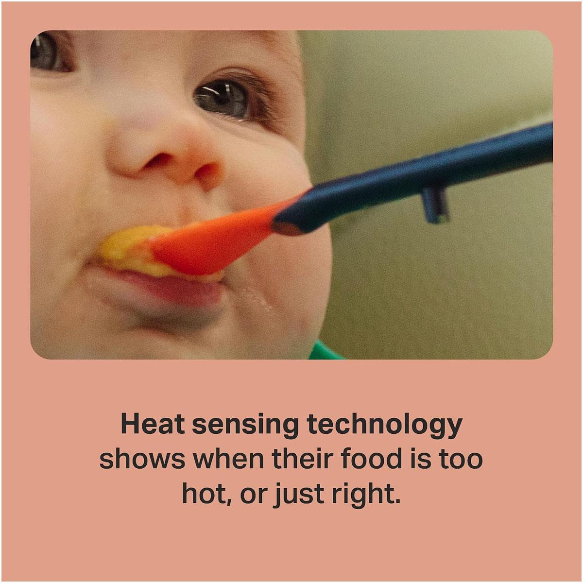 Tommee Tippee Heat Sense Weaning Spoons 4 Pack Temperature Colour Changing BPA Free Red and Yellow - Image 3