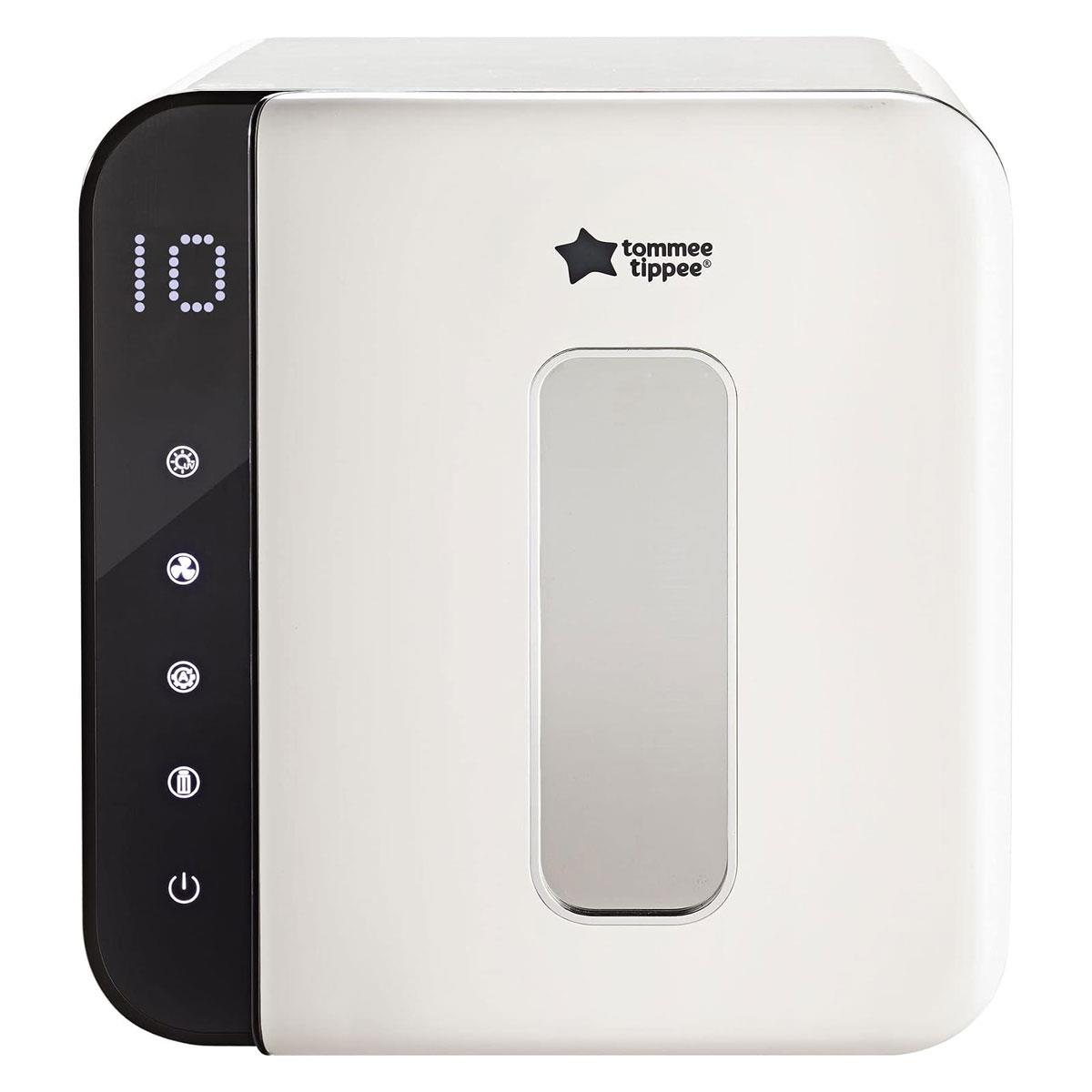 Tommee Tippee UV Baby Bottle Steriliser White 6 Bottle Capacity UV Sterilisation and Drying Storage Mode