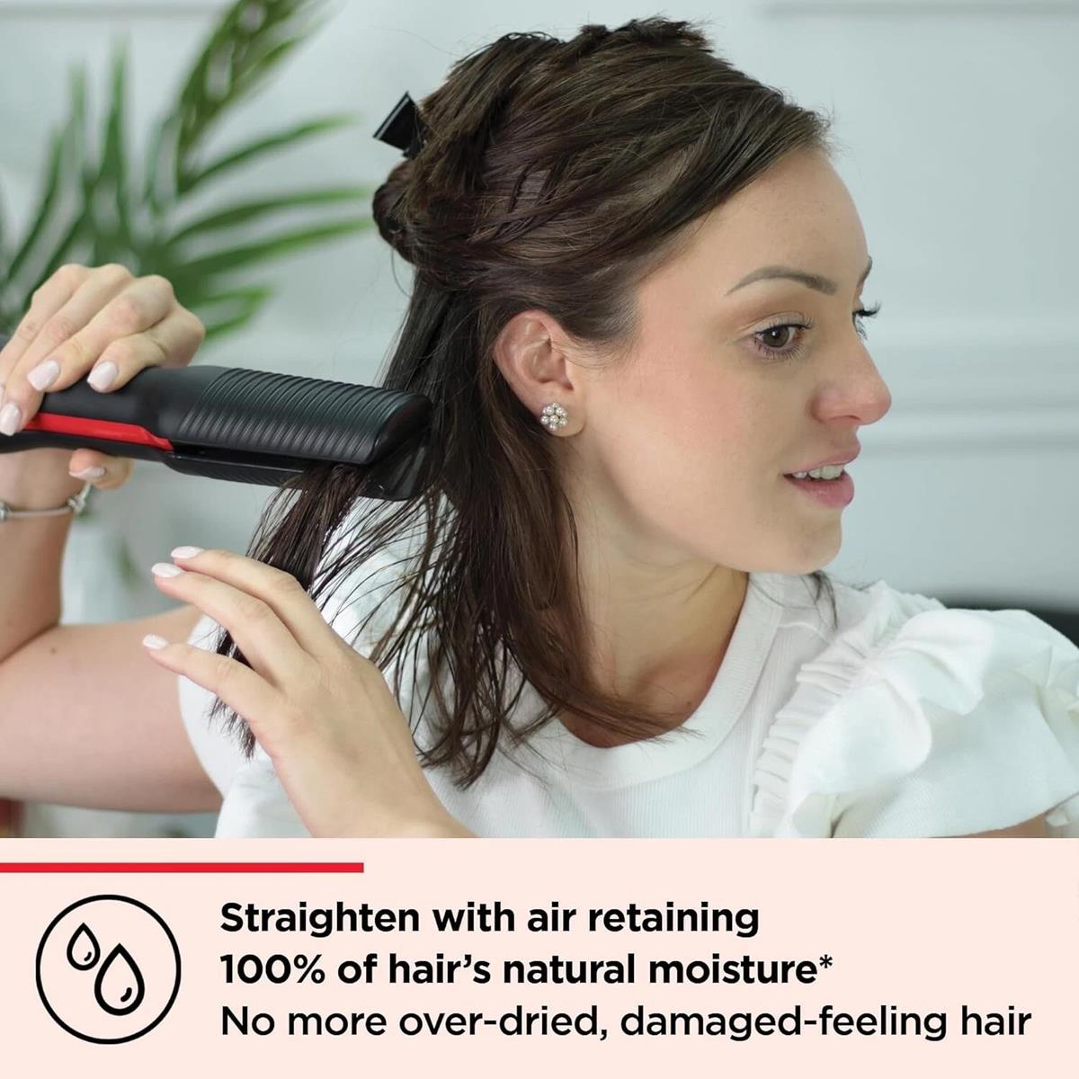 Revlon One-Step Air Straight 2-in-1 Hair Dryer And Straightener Ceramic Tourmaline -Black - Image 5