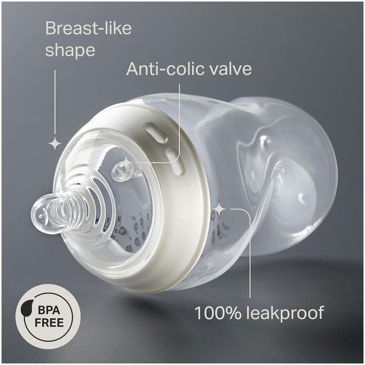 Tommee Tippee Natural Start Anti-Colic Baby Bottles 150ml Extra Slow Flow Breast-Like Teats Self-Sterilising 3 Pack 0m+ - Image 4