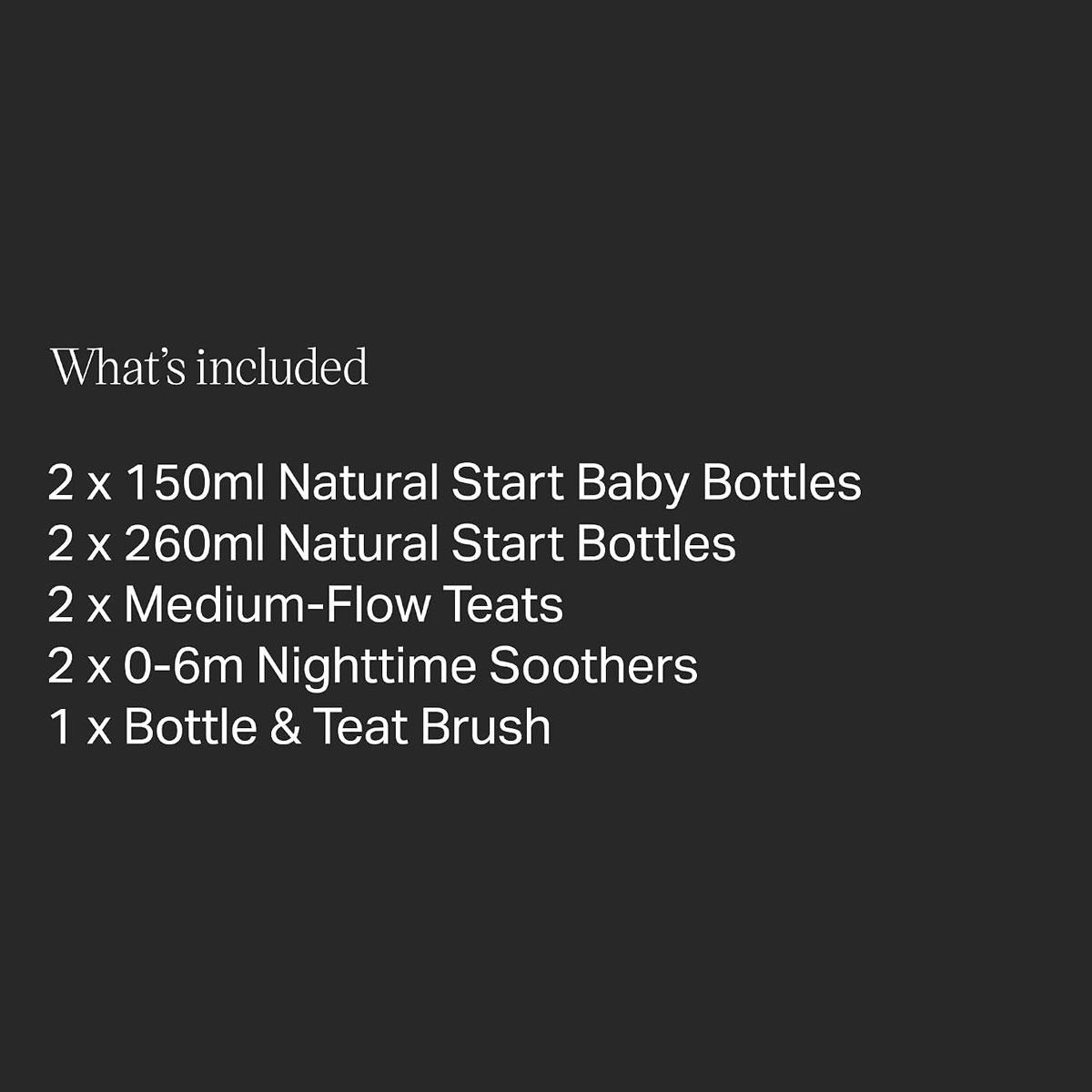 Tommee Tippee Natural Start Newborn Starter Set Anti-Colic 150ml & 260ml Bottles Medium Flow Teats Self-Sterilising BPA Free - Image 9