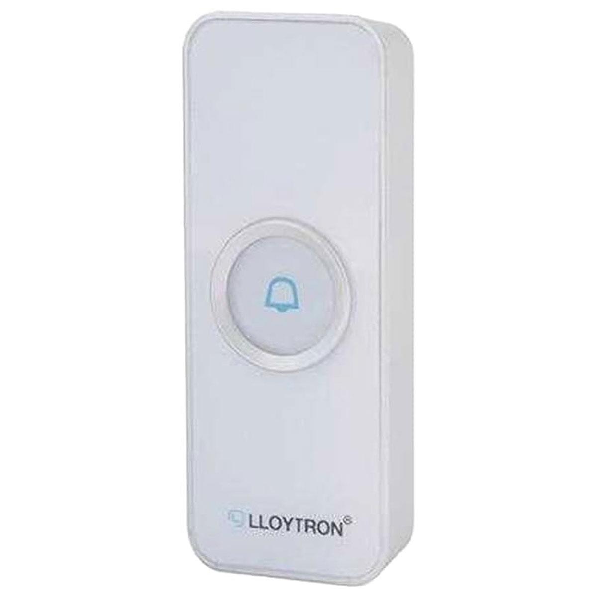 Lloytron MIP3 Wireless Doorbell Kit 32 Melodies 200m Range Plug-In Chime Waterproof Bell Push White - Image 2