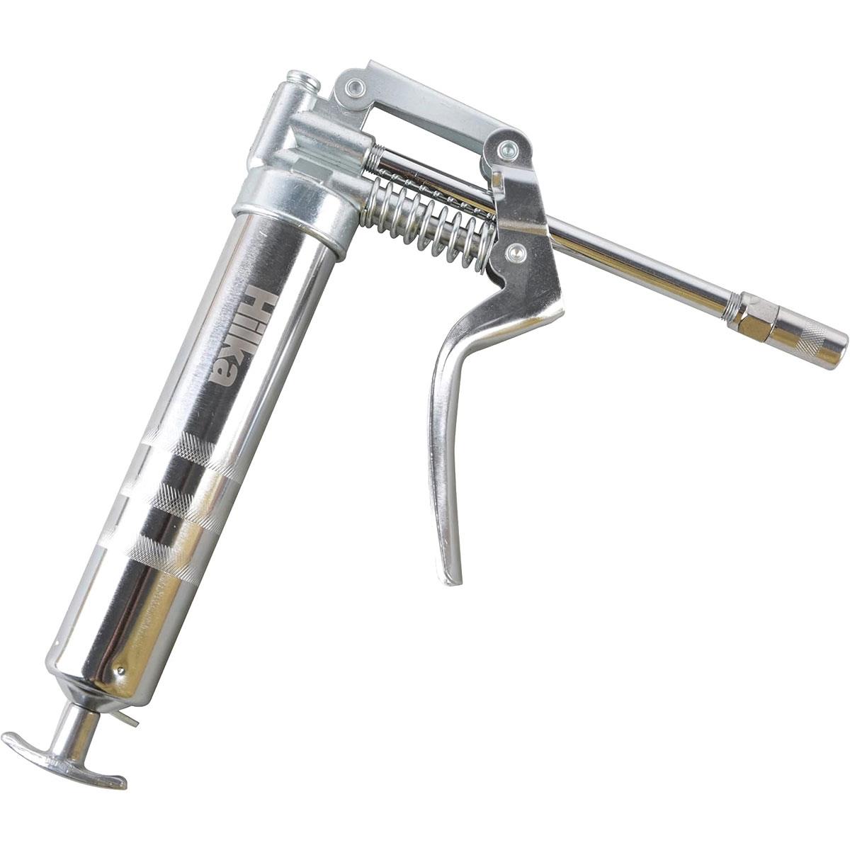 Hilka Mini Grease Gun and Oil Can Set 120g Silver with Rigid and Flexible Nozzles - Image 3