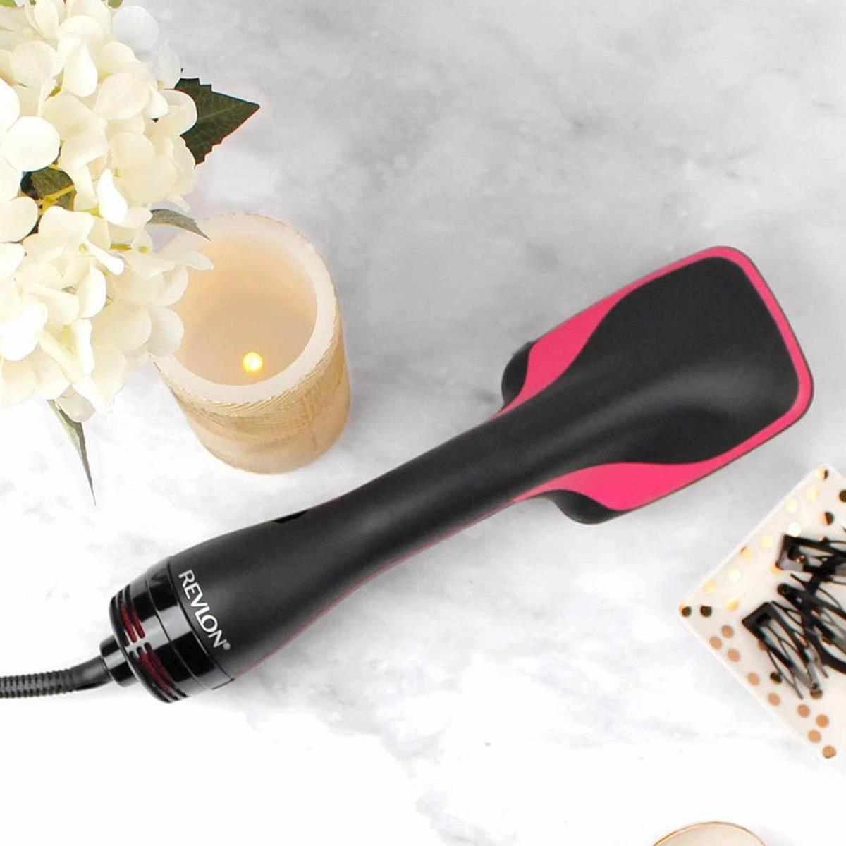 Revlon One Step Hair Dryer Styler Brush Ionic 2 Heat Settings Cool Shot Detangling Bristles UK Plug - Image 7