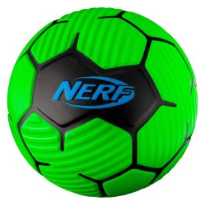 Nerf Proshot Mini Foam Soccer Ball 7 Inch Soft Textured Grip Indoor & Outdoor Green and Black Kids