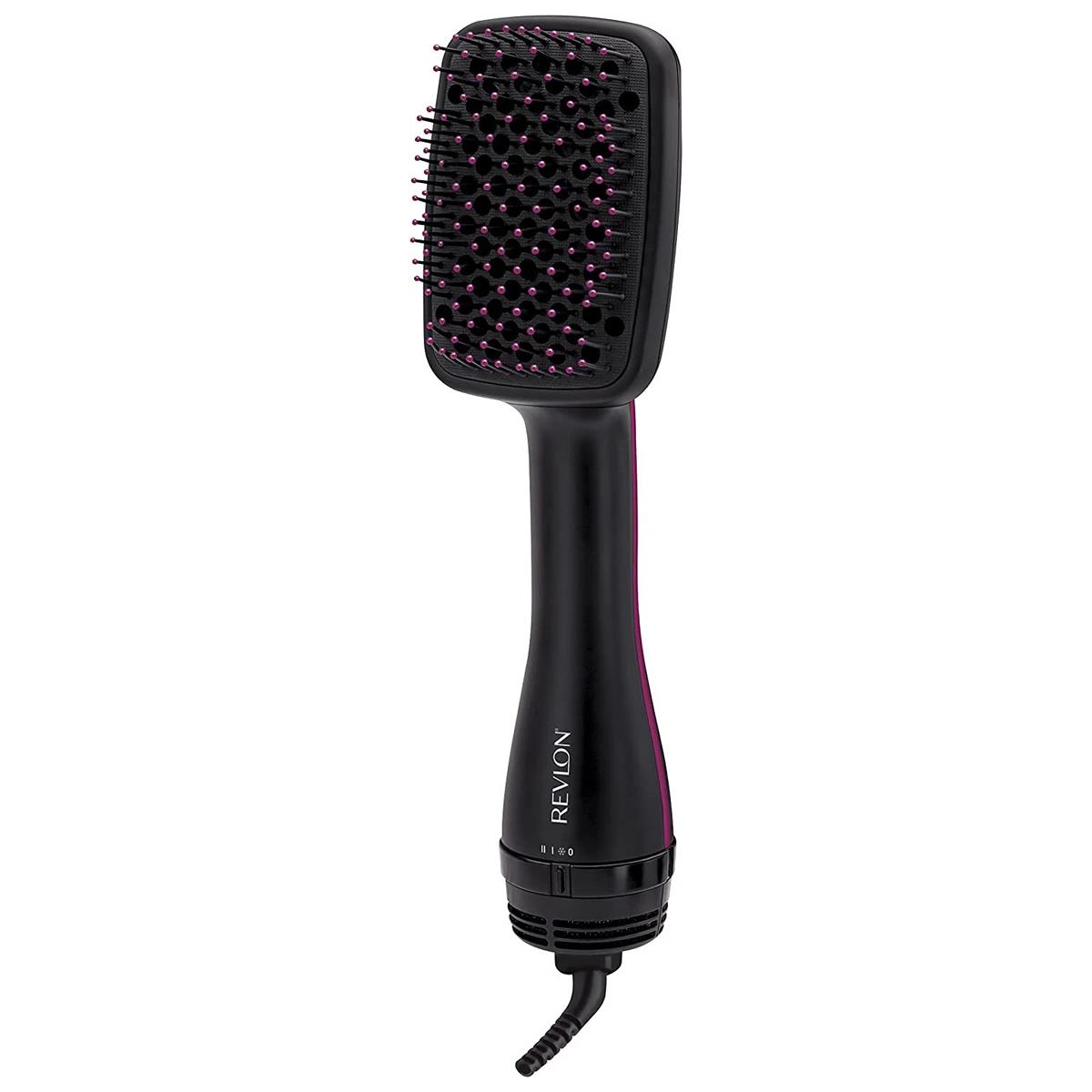 Revlon Perfectionist 2-in-1 Ionising Paddle Brush Hair Dryer 1000W 2 Heat Settings Cool Shot Black - Image 2