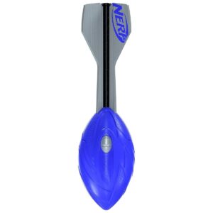 Nerf Vortex Aero Howler Foam Football Long-Distance Throwing Ball with 3-Finned Tail and Hand Grip Blue One Size