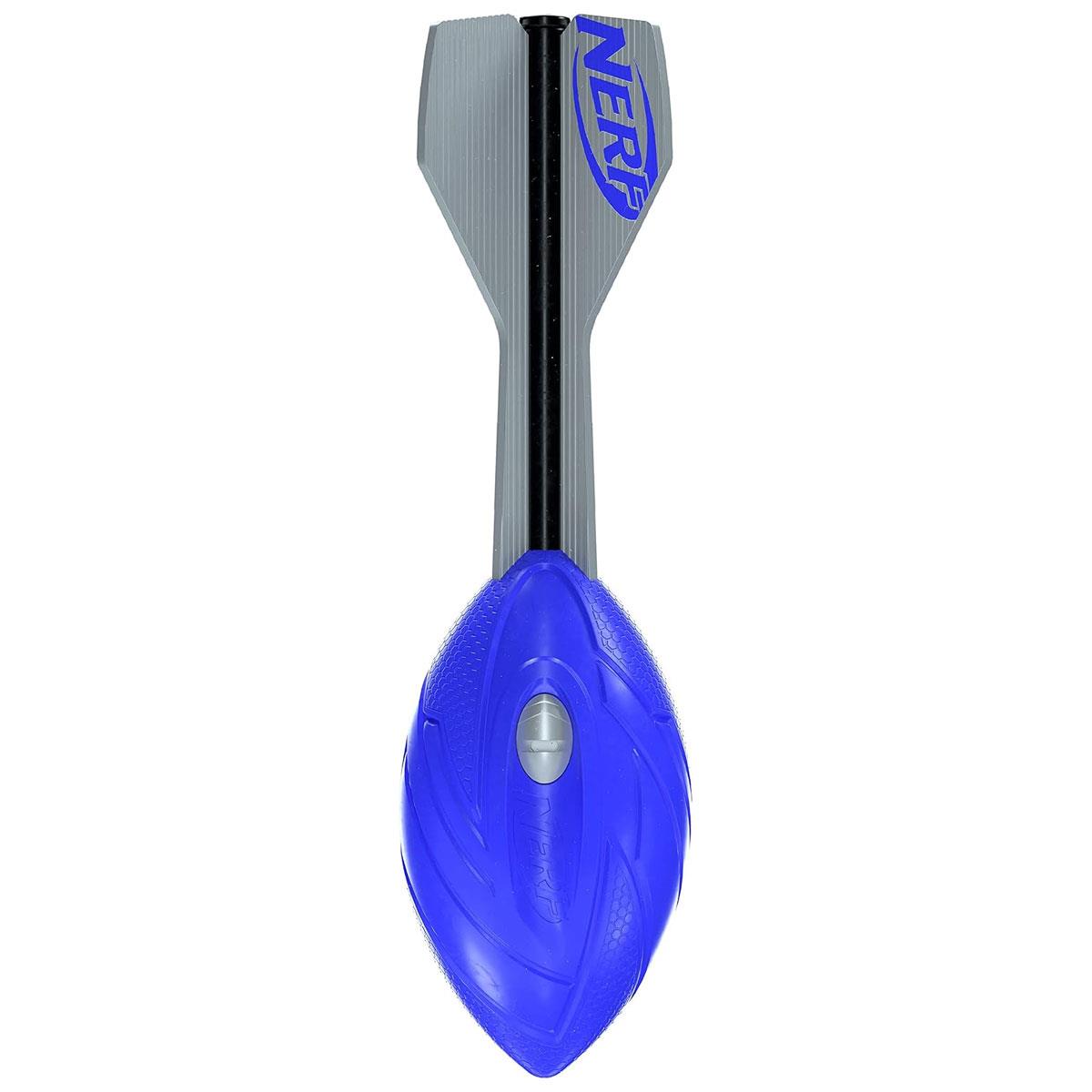 Nerf Vortex Aero Howler Foam Football Long-Distance Throwing Ball with 3-Finned Tail and Hand Grip Blue One Size
