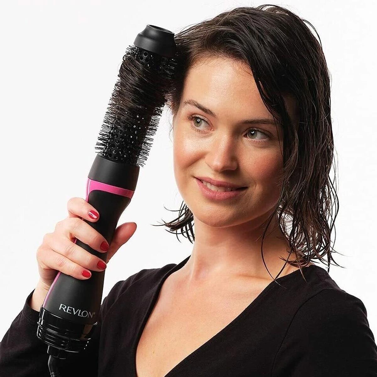 Revlon One Step Style Booster Hair Dryer Styler 820W 38mm Ceramic Round Brush Ionic Black - Image 5