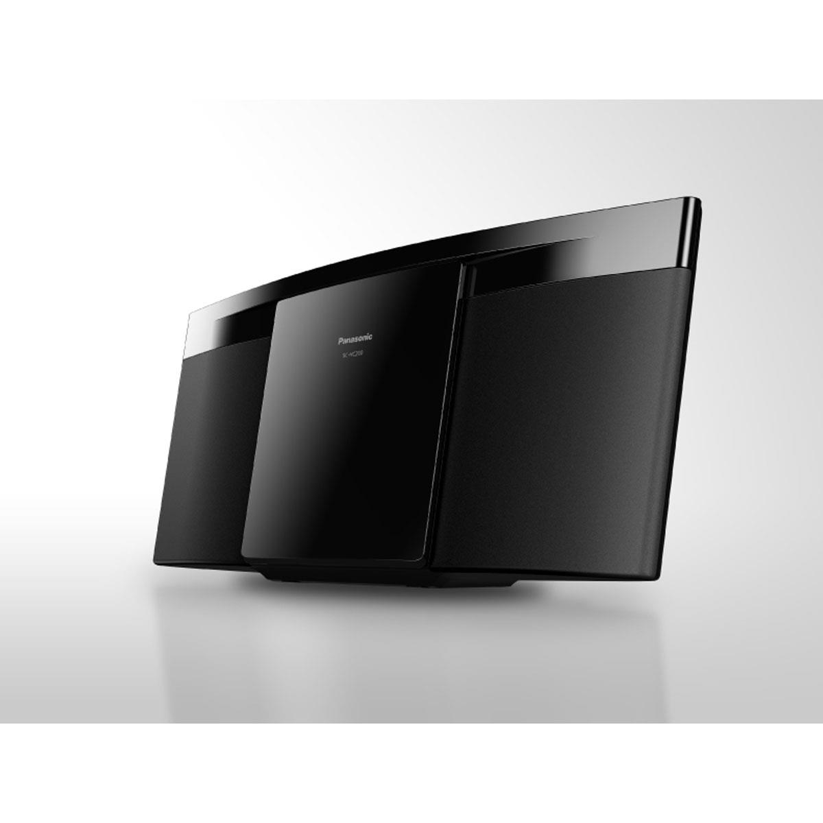 Panasonic Micro HiFi System 20W Stereo CD Player FM Radio Bluetooth & USB Playback Black - Image 4