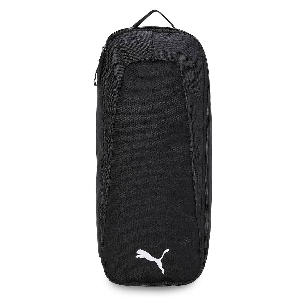 PUMA teamGOAL Shoe Bag 10L Sports Shoe Storage Bag Ventilation Holes Carry Handle Synthetic Material Black