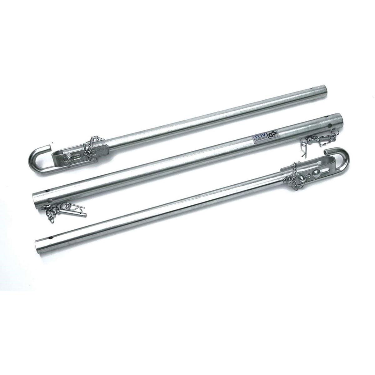 Hilka 2 Tonne Tow Bar 1.83m Steel Vehicle Towing Bar with Hooks for Cars and Vans 2000kg Capacity