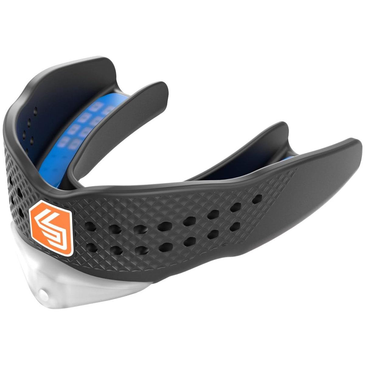 Shock Doctor SuperFit All Sport Mouth Guard Youth Black Gel-Fit Liner InVent Tech Low Profile