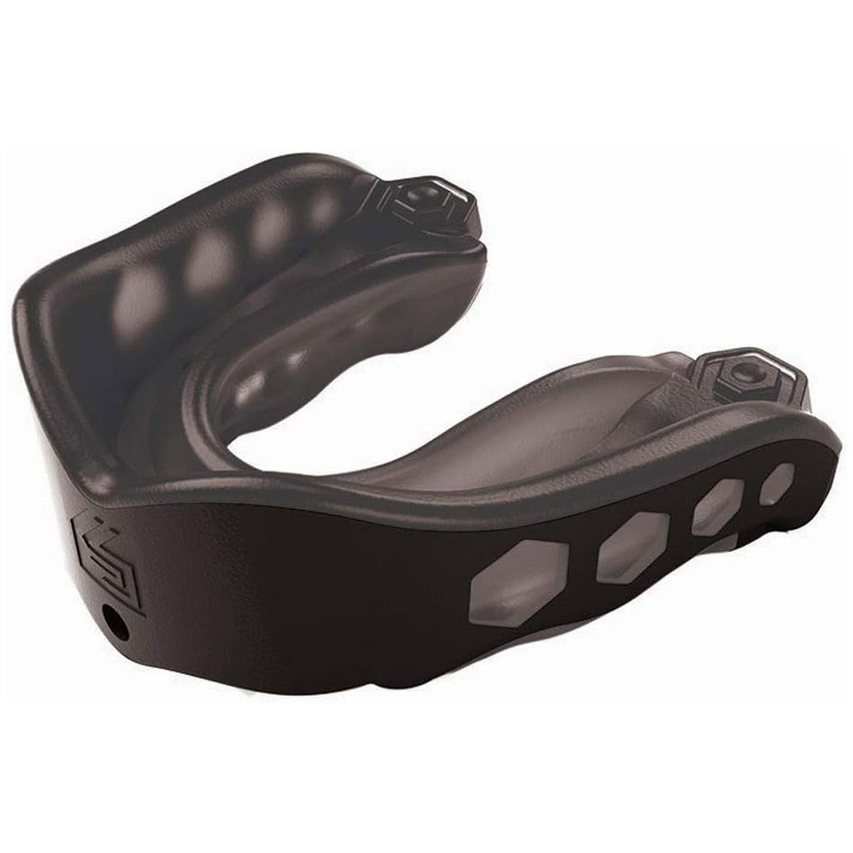 Shock Doctor Gel Max Mouth Guard Youth Black Triple-Layer Gel-Fit Liner Shock-Absorbing Frame
