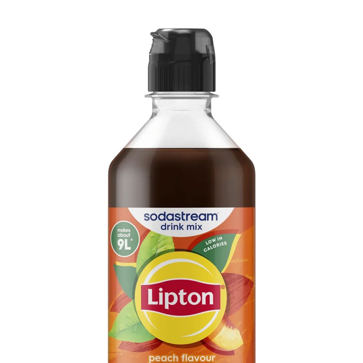 SodaStream Lipton Ice Tea Peach Drink Mix Syrup Sparkling Peach Iced Tea Flavour 440 ml