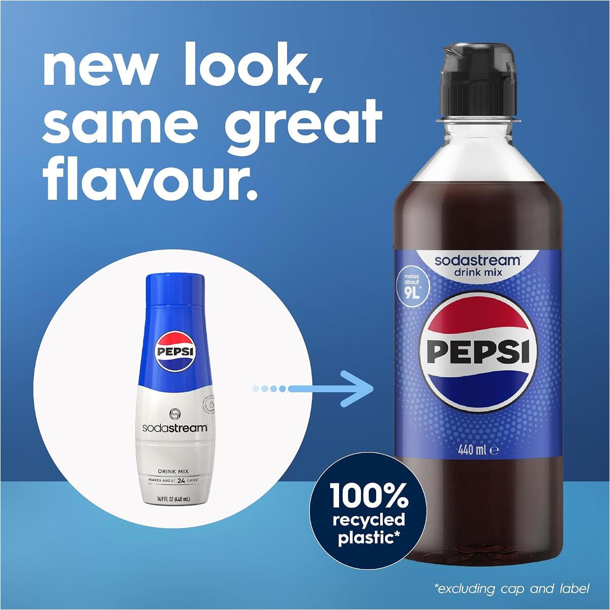 SodaStream Pepsi Drink Mix Syrup Classic Cola Flavour Sparkling Soft Drink Concentrate 440 ml - Image 9