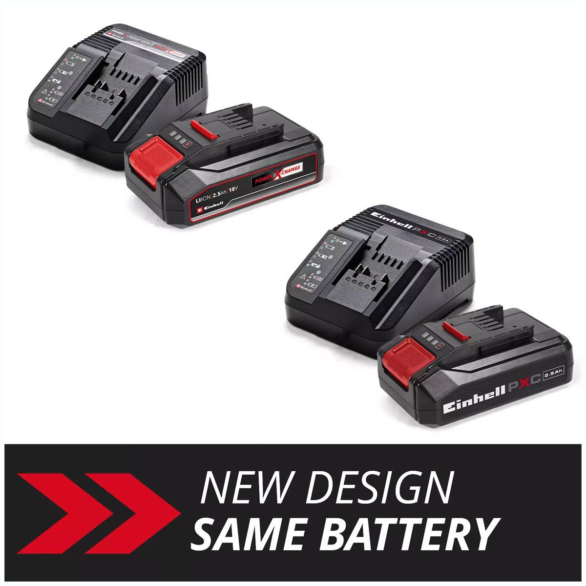 Einhell Power X-Change PXC Starter Kit 18V 2.5Ah Battery and Charger Li-Ion 50 Min Charging - Image 2