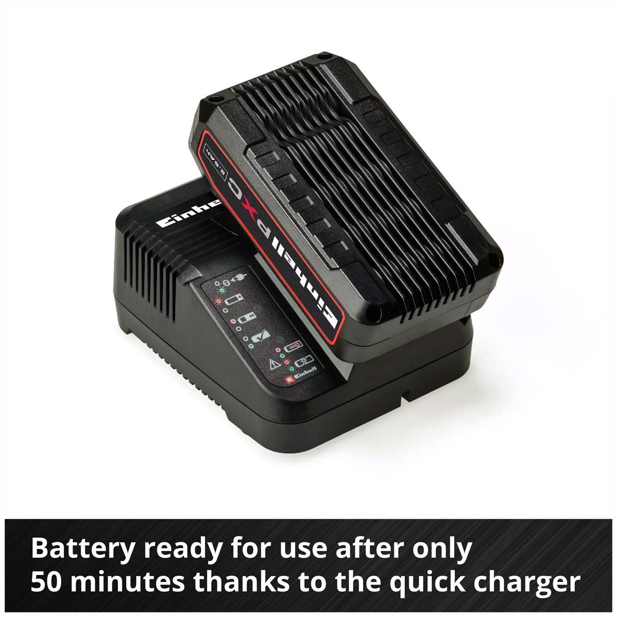 Einhell Power X-Change PXC Starter Kit 18V 2.5Ah Battery and Charger Li-Ion 50 Min Charging - Image 7