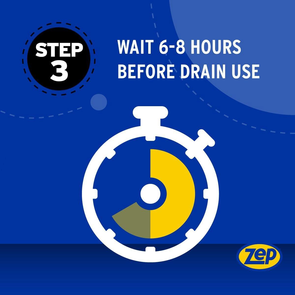 Zep Drain Bioclean & Odour Control Enzyme Drain Unblocker & Maintenance Cleaner Unscented Liquid 1 L - Image 7